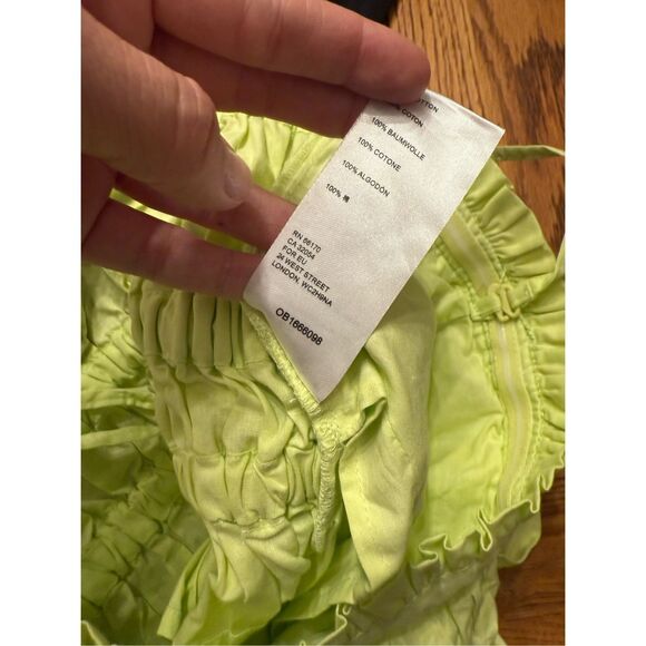 Free People Light Green Oversized Gabby Sleeveless Tube Cropped Tank Top Size XS - Picture 4 of 4